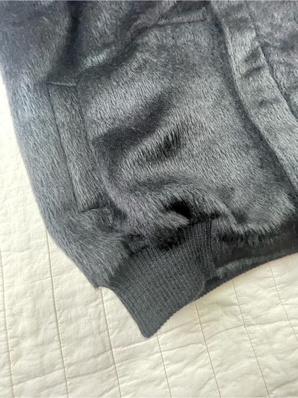 Everything Alpaca Peruvian Black Jacket Large (oversized fit see notes ) Unisex - Picture 7 of 8